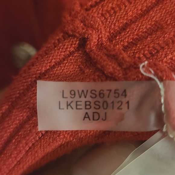 Karl Lagerfeld | Women's Classic Red Button-Down Cardigan Sweater (Size XL) - Picture 8 of 13